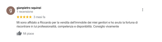 Recensione Google di Giampietro Squinzi