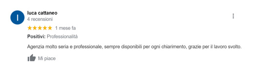 Recensione Google di Luca Cattaneo